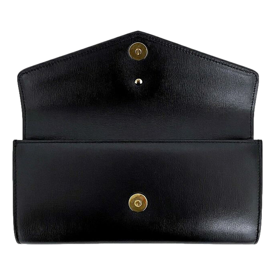Gucci GG Black Leather Broadway Clutch