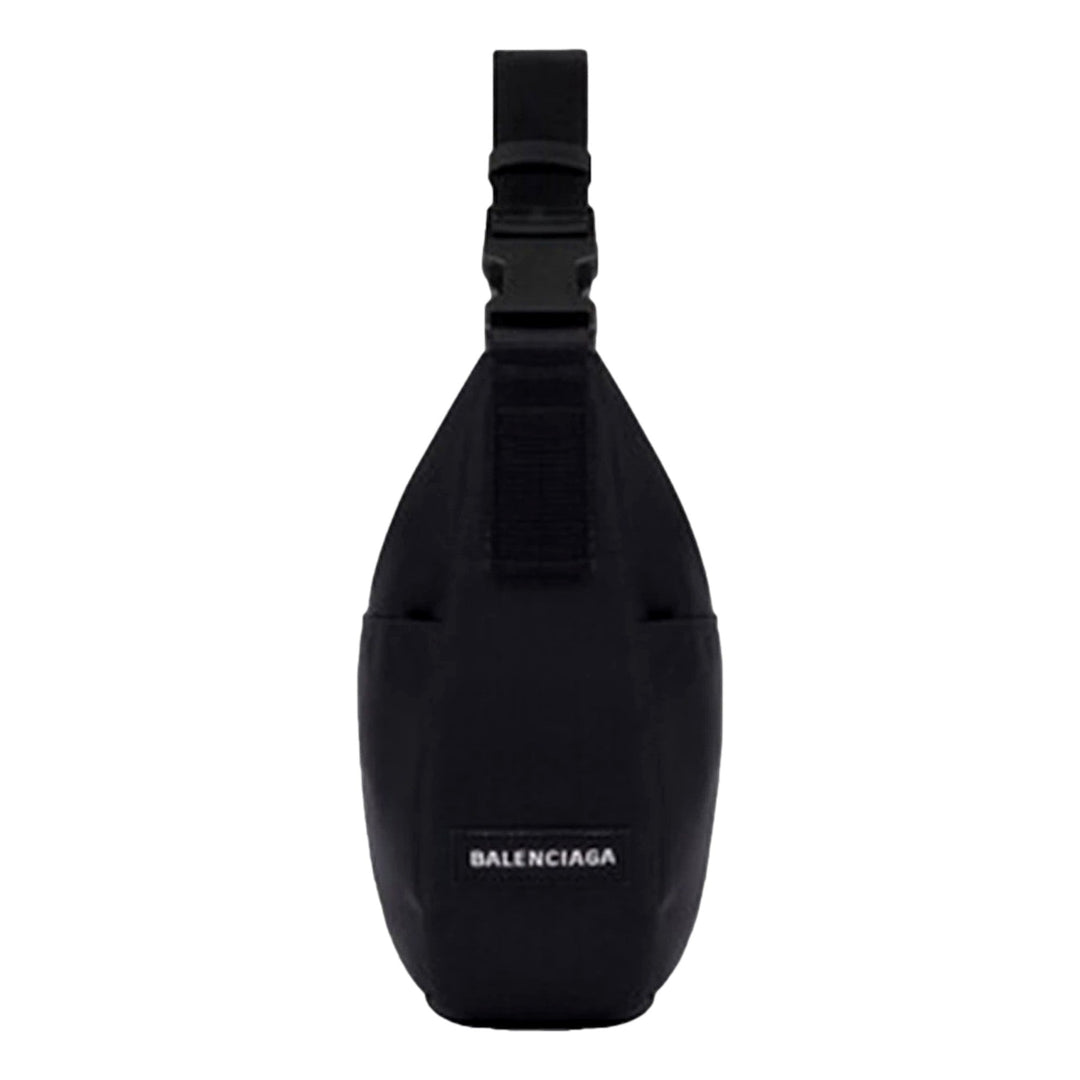 Balenciaga Nasa Logo Sling Shoulder Crossbody Bag Black Recycled Nylon
