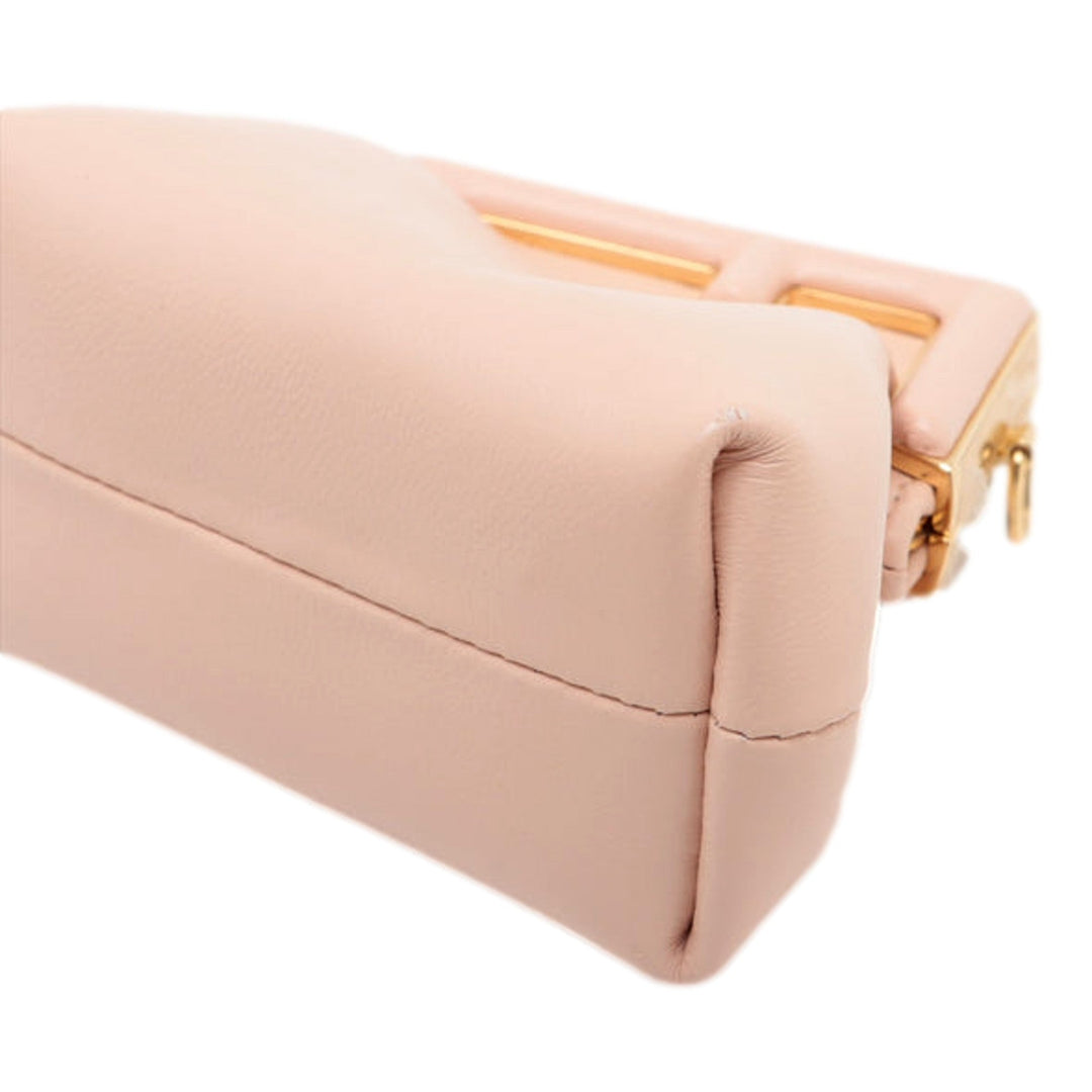 Fendi First Poudre Powder Pink Leather Nano Micro Charm Pouch Bag