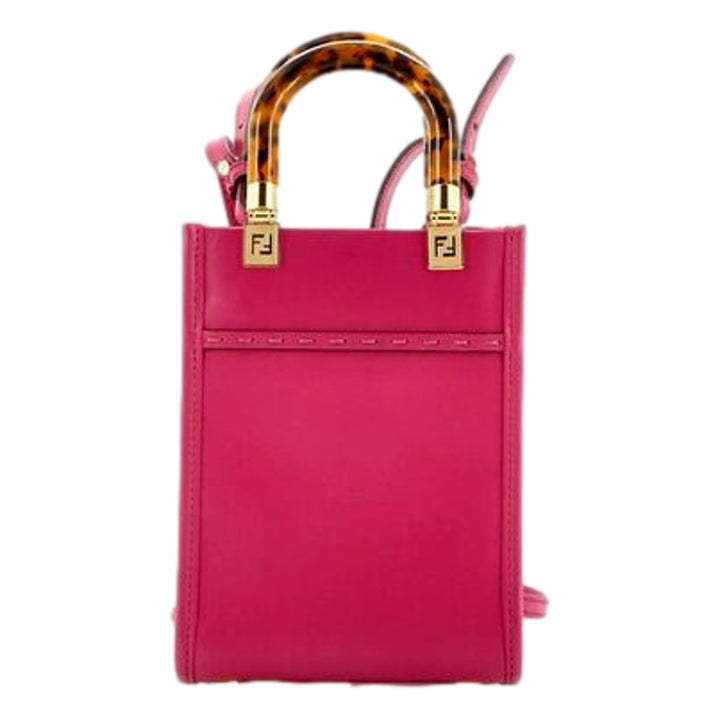 Fendi Sunshine Shopper Fuchsia Pink Small Handbag Crossbody Bag