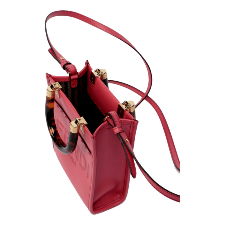 Fendi Sunshine Shopper Fuchsia Pink Small Handbag Crossbody Bag