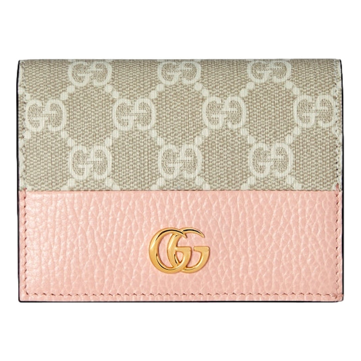 Gucci GG Marmont Light Pink Leather Card Case Wallet