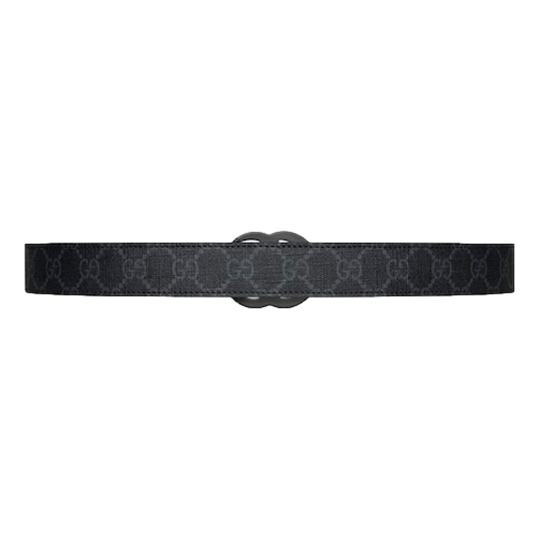 Gucci GG Black Marmont Supreme Canvas Leather Belt Size 65