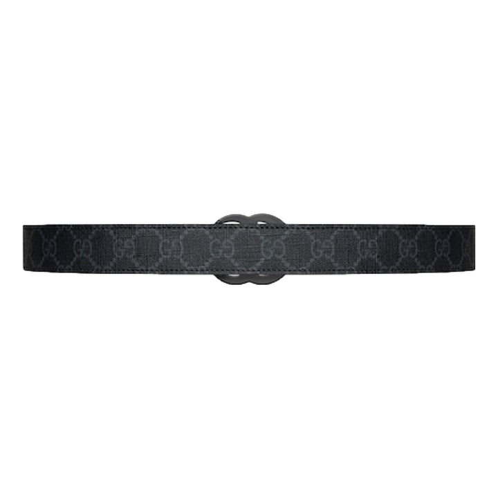 Gucci GG Black Marmont Supreme Canvas Leather Belt Size 65