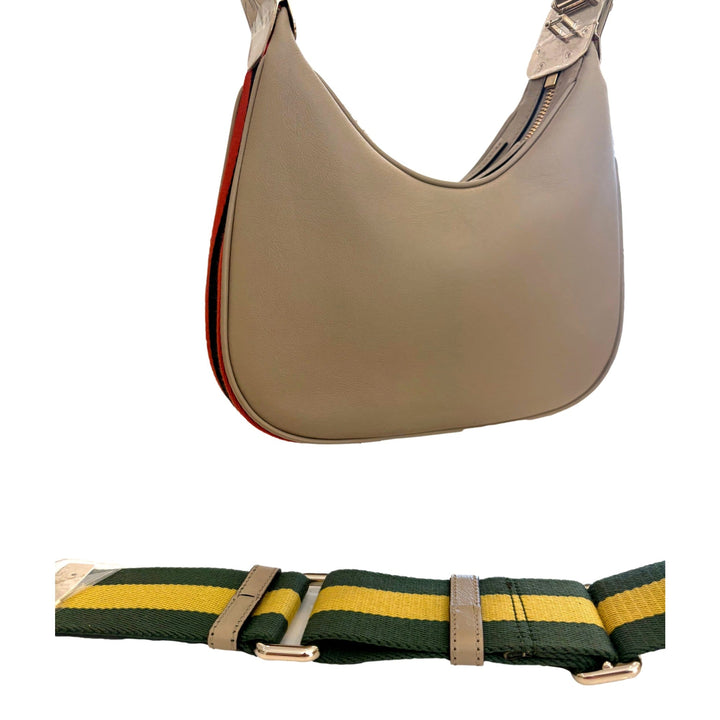Gucci Attaché Small Shoulder Bag Beige Leather