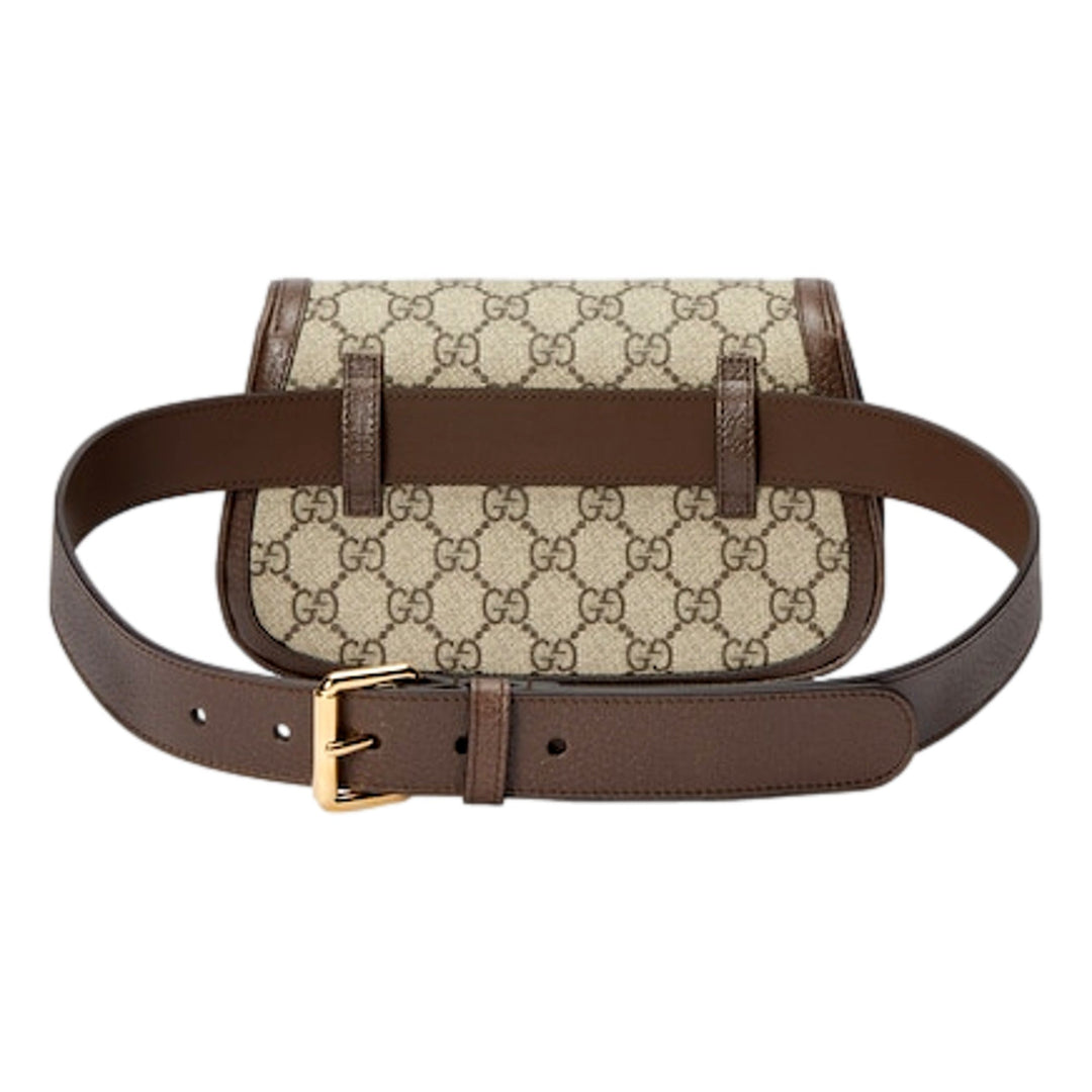 Gucci Blondie GG Supreme Canvas Brown Belt Bag Size 110