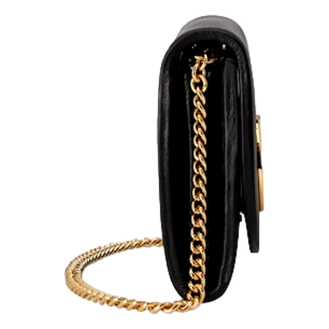 Gucci GG Blondie Black Mini Wallet On A Chain