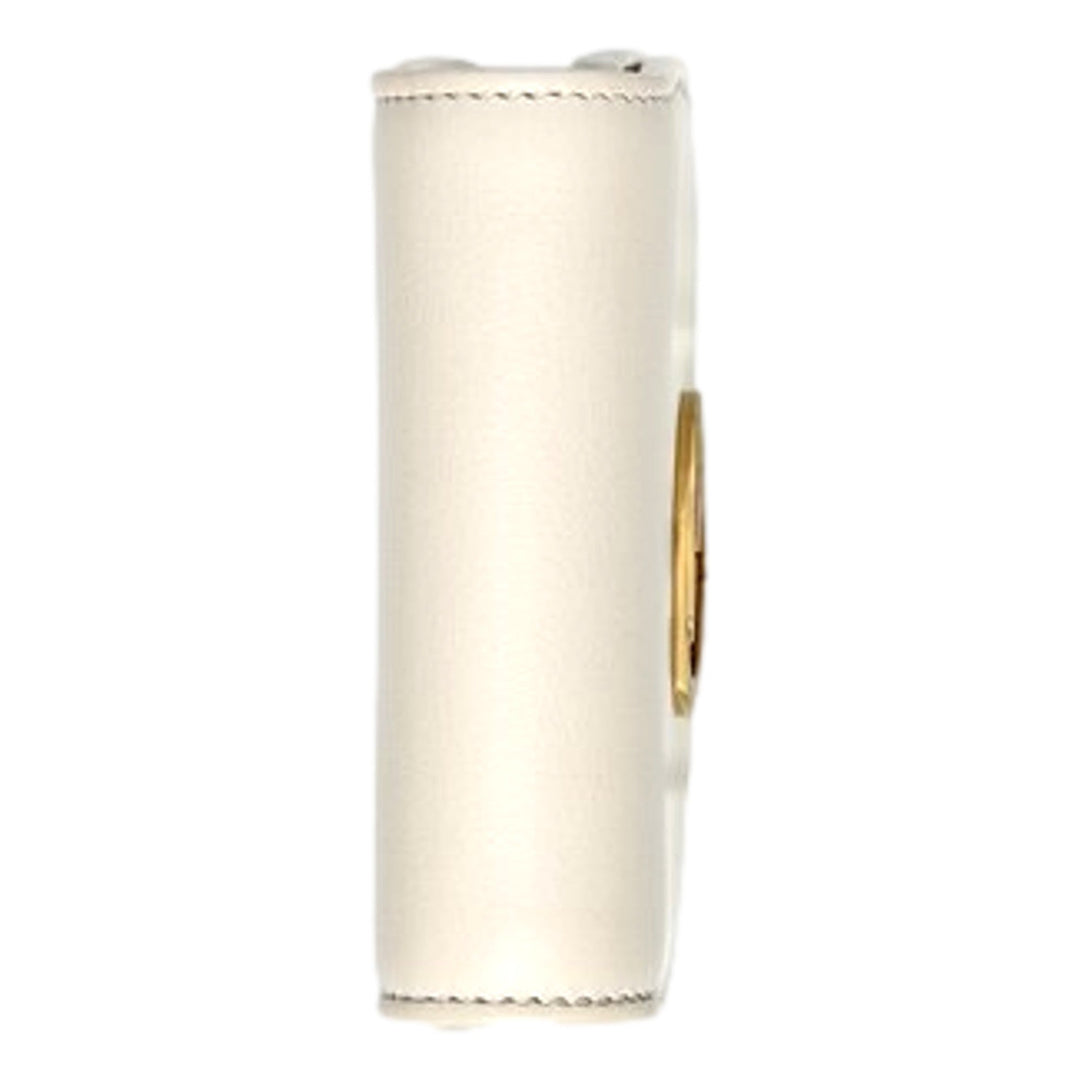 Gucci GG Blondie Mini Ivory Leather Wallet On A Chain