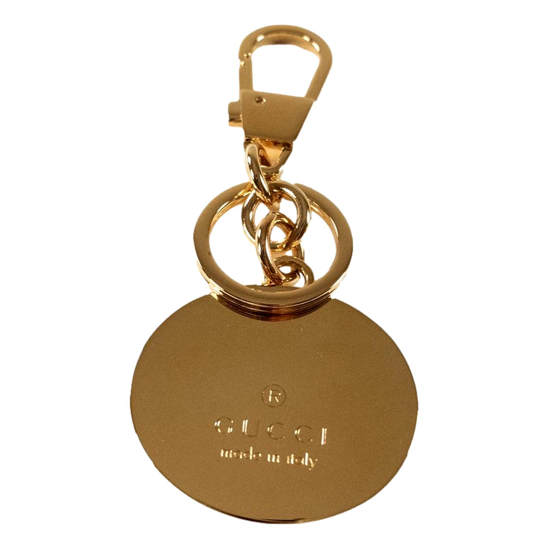 Gucci Interlocking G Keychain Brass Enamel Multicolor Bag Charm