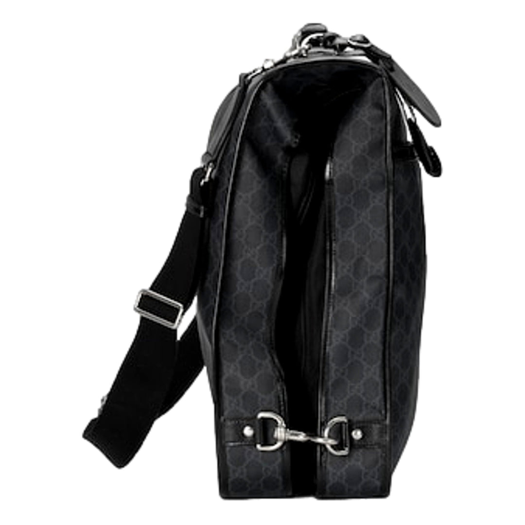 Gucci Supreme Interlocking GG Supreme Black Garment Bag Holdall