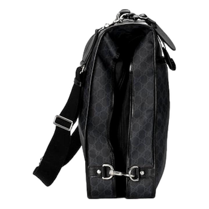 Gucci Supreme Interlocking GG Supreme Black Garment Bag Holdall