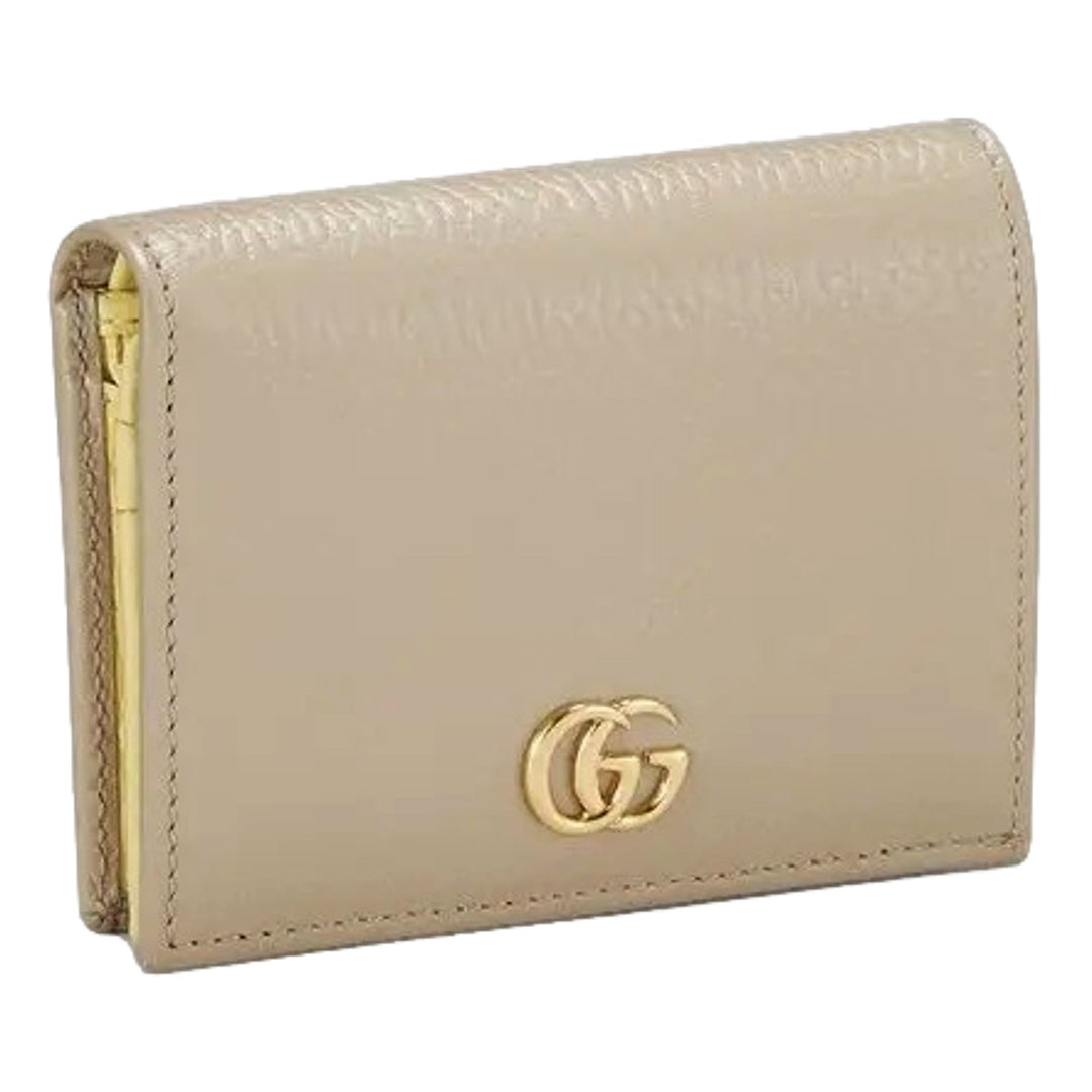 Gucci GG Beige Marmont Card Case Wallet
