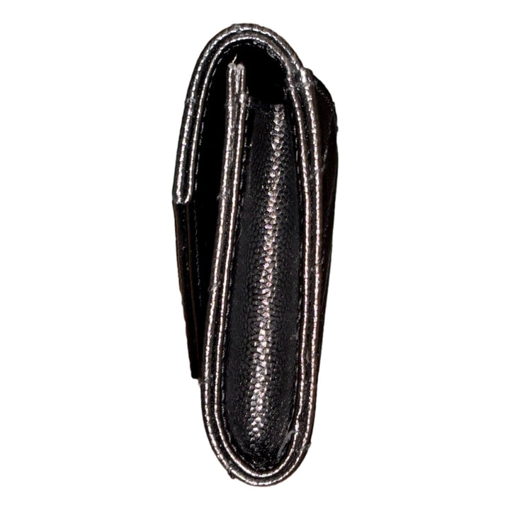 Saint Laurent Cassandre Matelassé Small Envelope Wallet In Grain de Poudre Leather