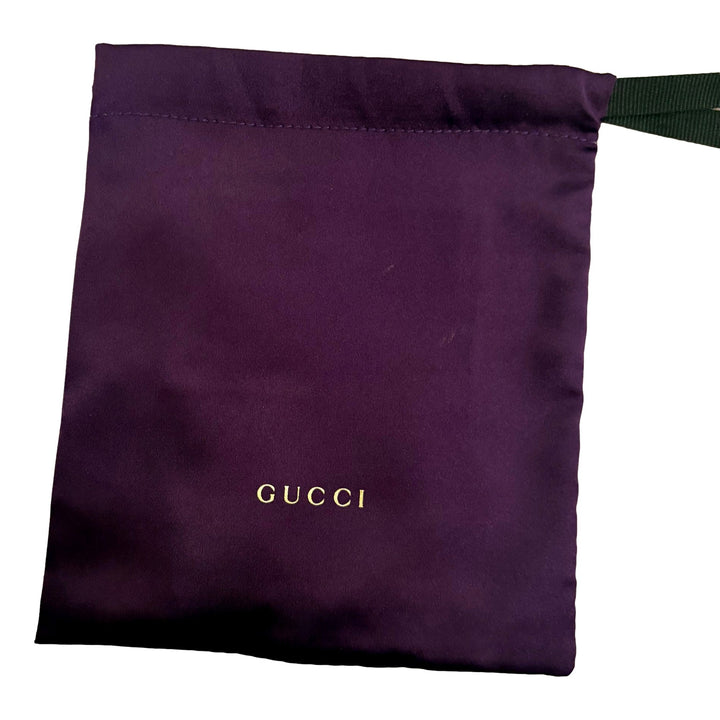 Gucci Lion Head Motif Silver Ring Light Pink Crystal Size 10
