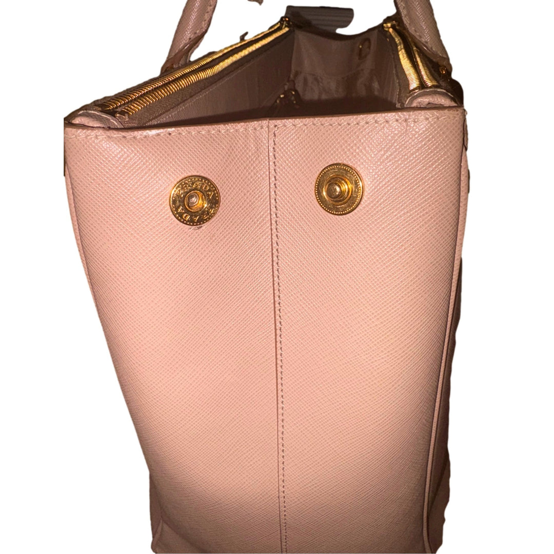 Prada Galleria Large Beige Saffiano Leather Shopper Tote Bag