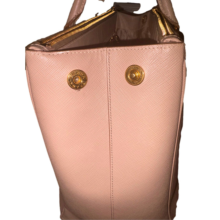 Prada Galleria Large Beige Saffiano Leather Shopper Tote Bag