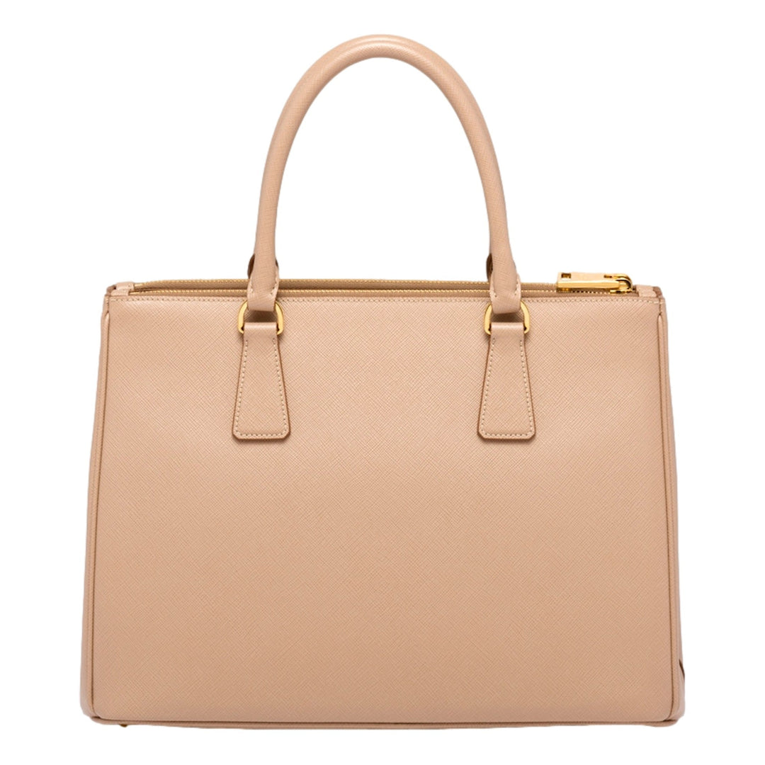 Prada Galleria Large Beige Saffiano Leather Shopper Tote Bag