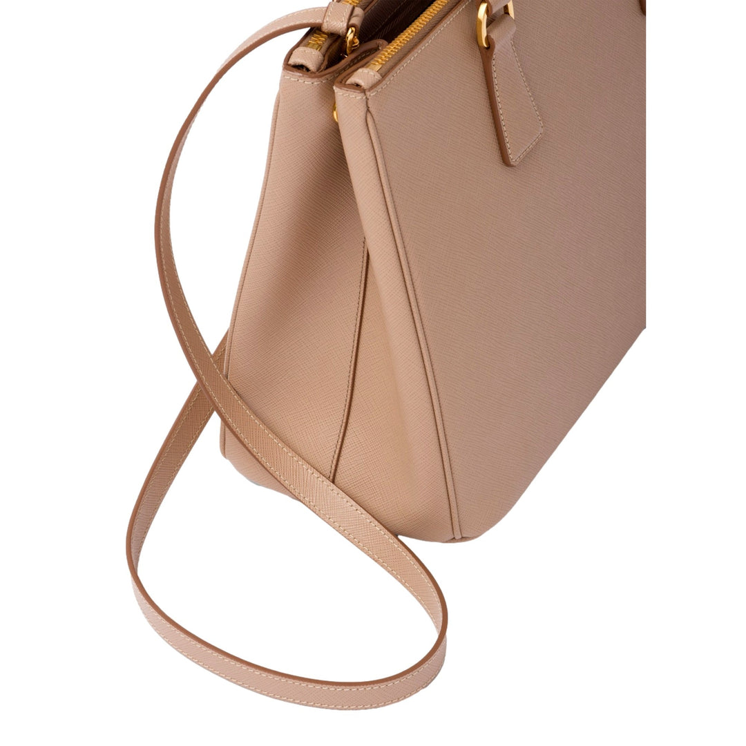 Prada Galleria Large Beige Saffiano Leather Shopper Tote Bag