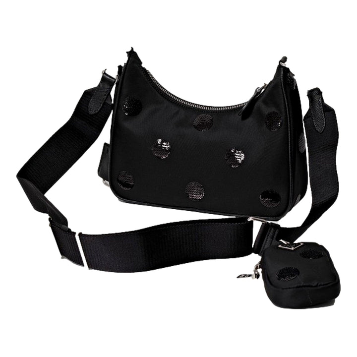 Prada Re-Edition 2005 Hobo Bag Tessuto Nylon Sequin Embellished