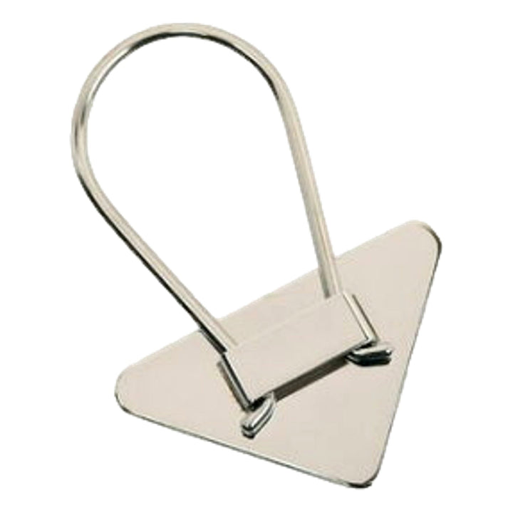 Prada Enameled Metal Key Ring Red and Gold Triangle Logo Purse Charm