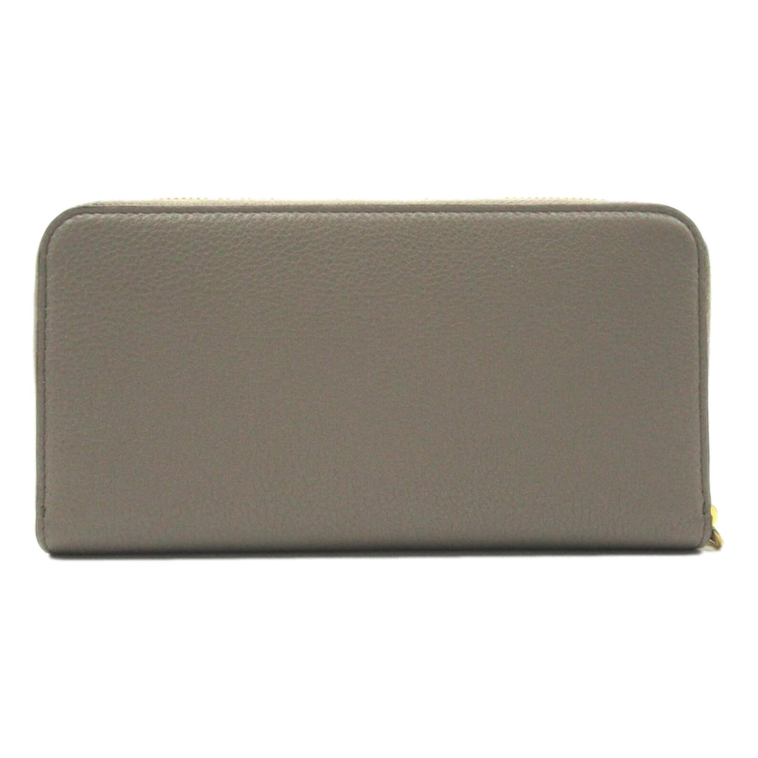 Prada Saffiano Leather Large Continental Wallet Argilla and Astrale Grey Blue