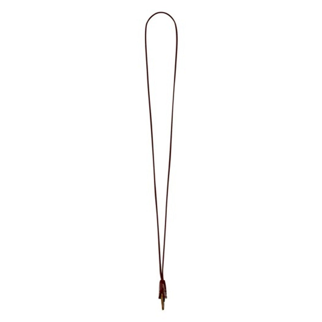Saint Laurent Opyum Red Patent Leather Heart Keyring Necklace