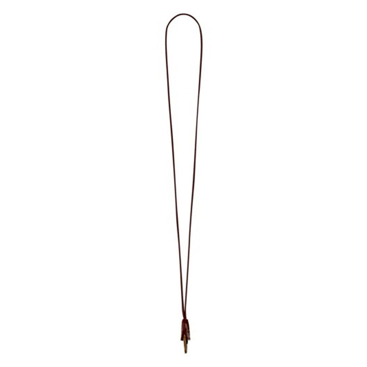 Saint Laurent Opyum Red Patent Leather Heart Keyring Necklace