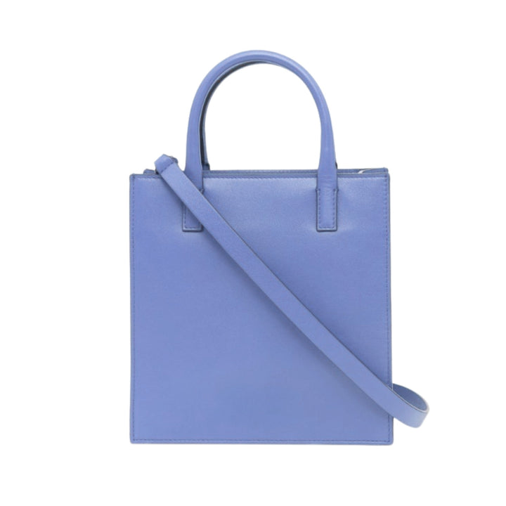 Valentino Garavani VLogo Walk Mini Crossbody Tote Bag Blue Calf Leather