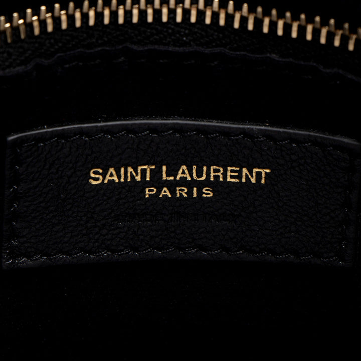 Saint Laurent LouLou Large Matelassé Lambskin Black Shoulder Crossbody Bag