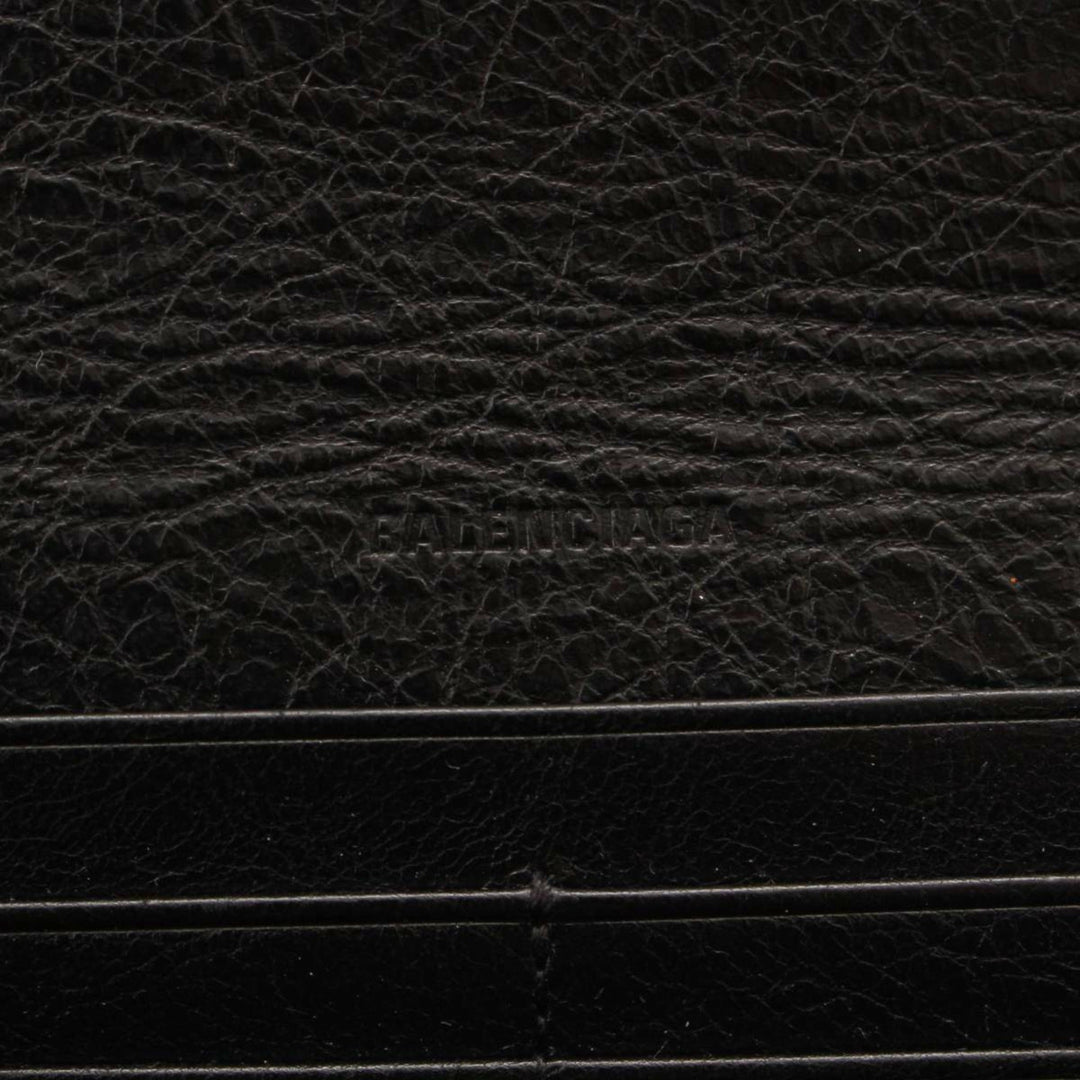 Balenciaga Antracite Grey Arena Leather Long Wallet