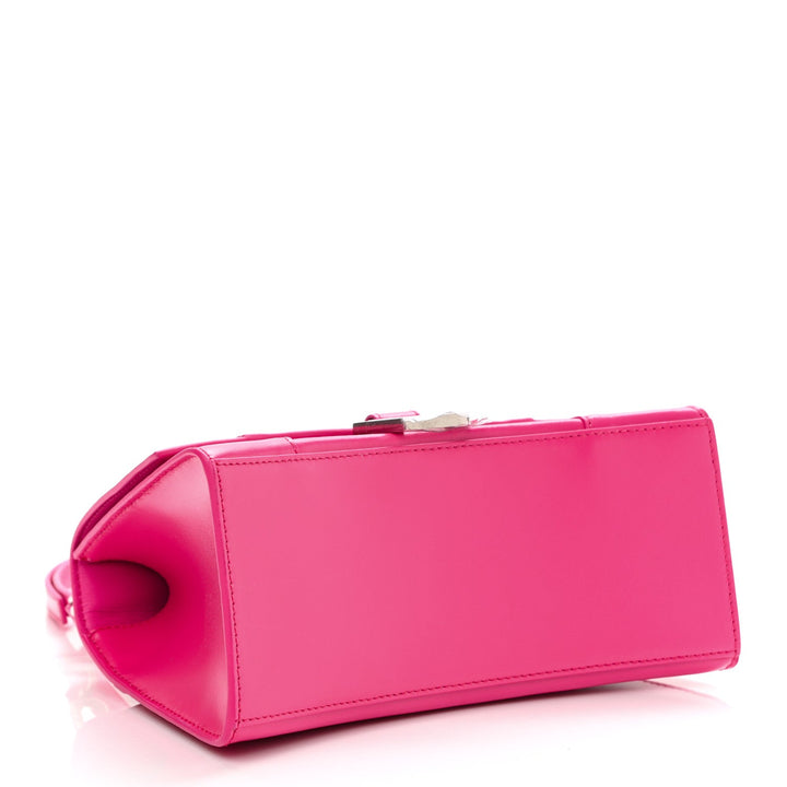Balenciaga Hourglass Top Handle Shiny Box Acid Fuchsia 593546