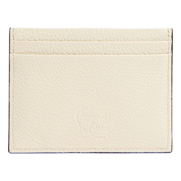 Christian Louboutin Kios Loubisky Spike Snow Leather Card Holder