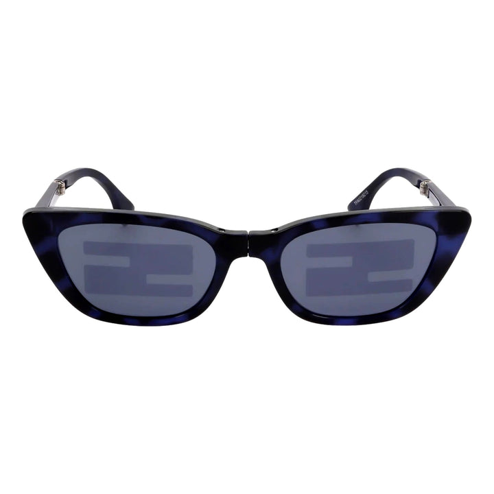 Fendi Women's Injected Touch of FF Blue Havana Sunglasses