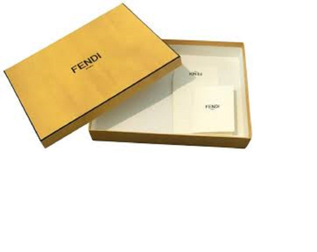 Fendi O'Lock Anthracite Gray and Python Print Leather Snap Continental Wallet