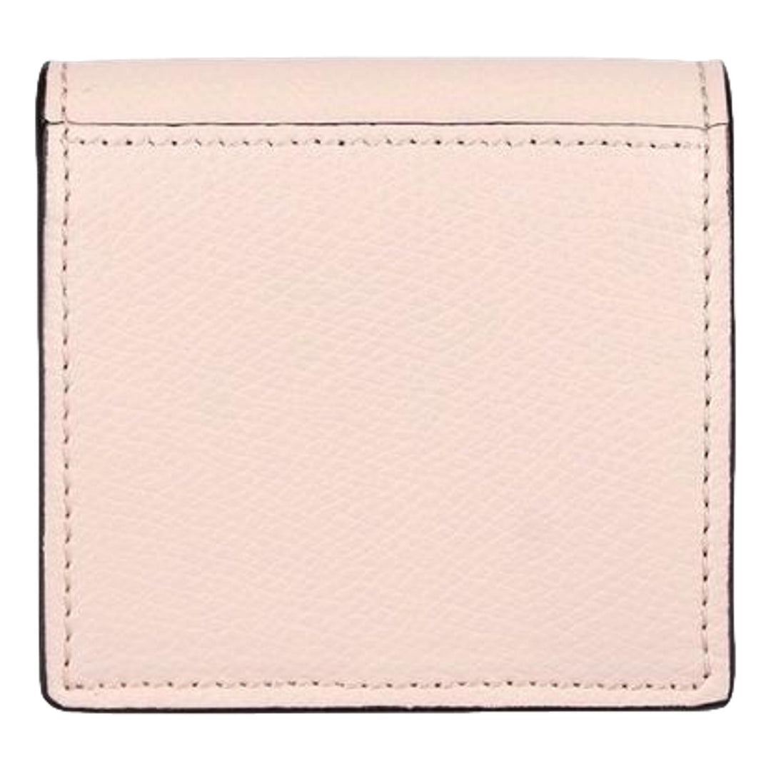 Fendi Calf Leather F Logo Poudre Pink Leather Coin Case