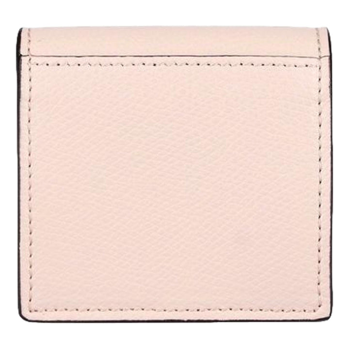 Fendi Calf Leather F Logo Poudre Pink Leather Coin Case