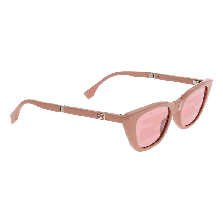 Fendi Injected Touch of FF Pink and Silver Sunglasses