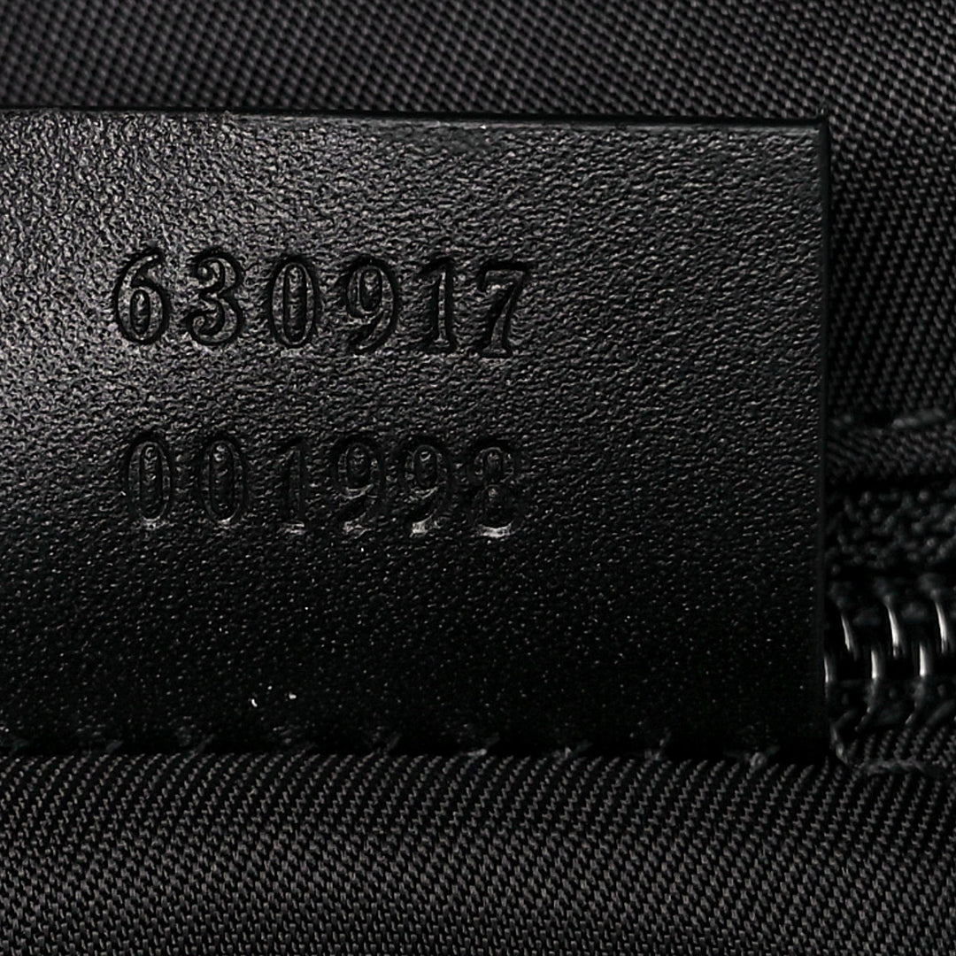 Gucci Black Canvas Web Stripe Backpack