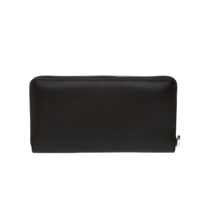 Gucci Black Leather Rainbow Blade Lightning Logo Long Wallet