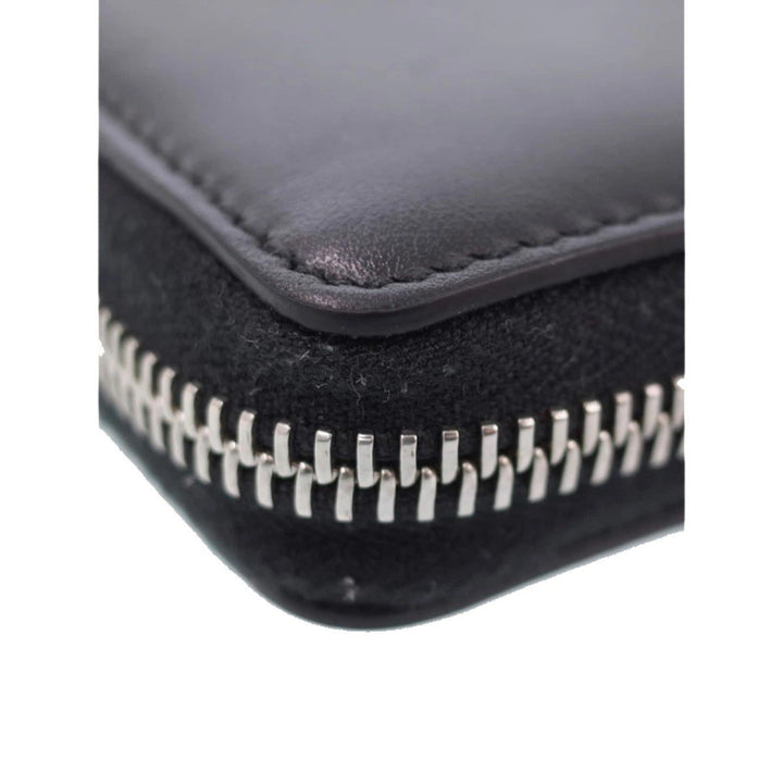 Gucci Black Leather Rainbow Blade Lightning Logo Long Wallet