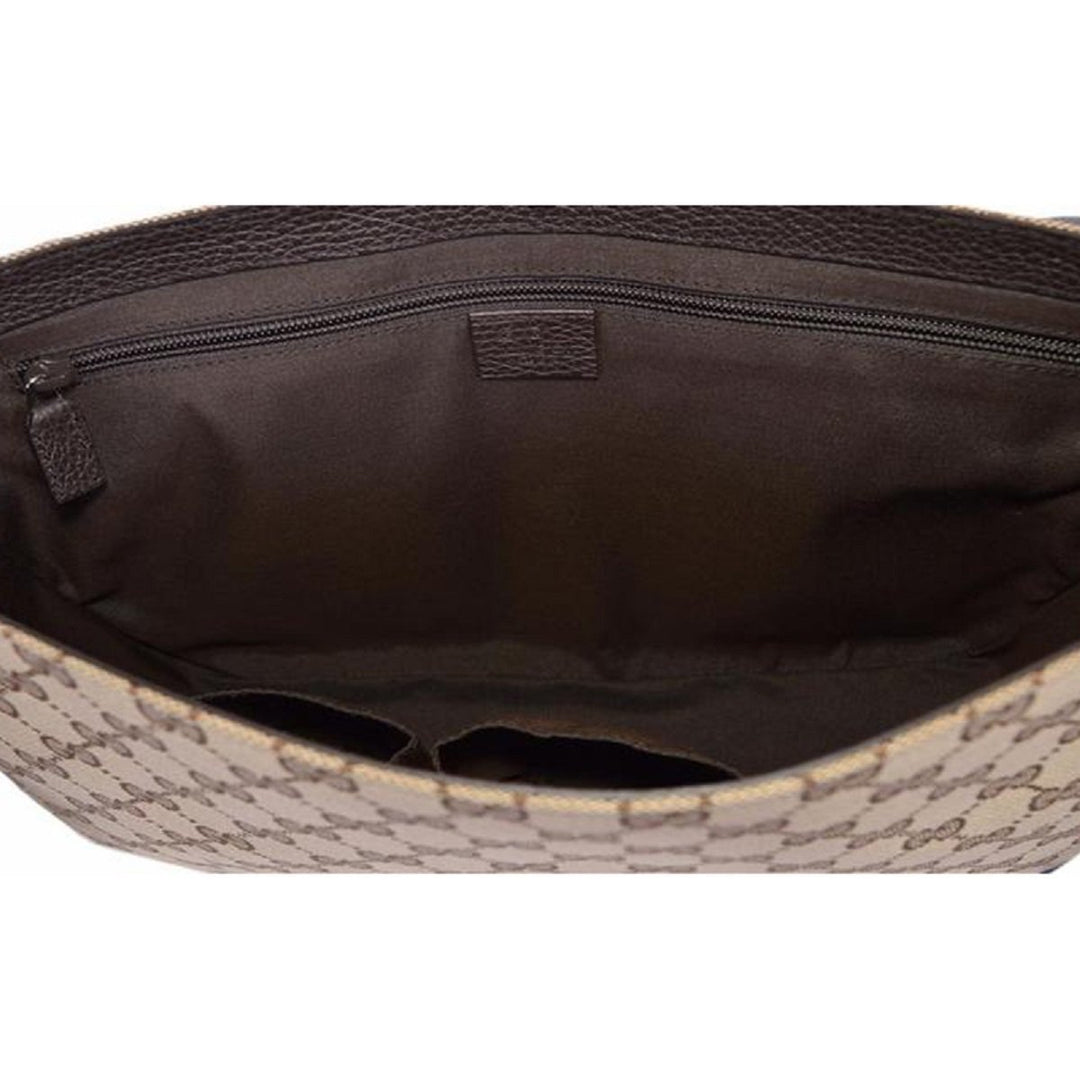 Gucci GG Guccissima Large Beige Canvas Crossbody Messenger Bag 449171