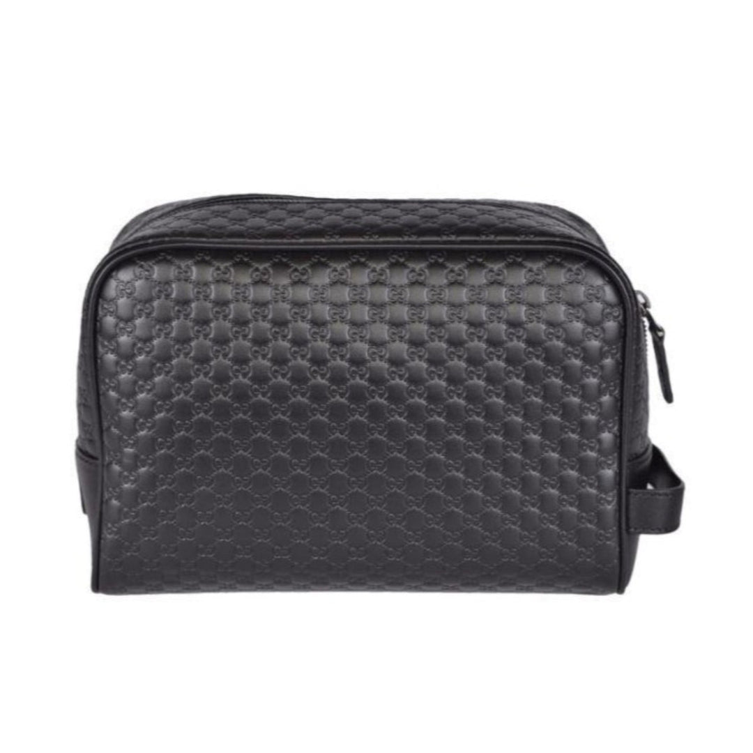 Gucci Mens Microguccissima Black Toiletry Bag
