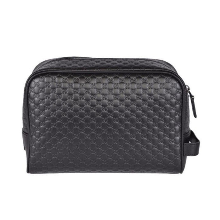 Gucci Mens Microguccissima Black Toiletry Bag