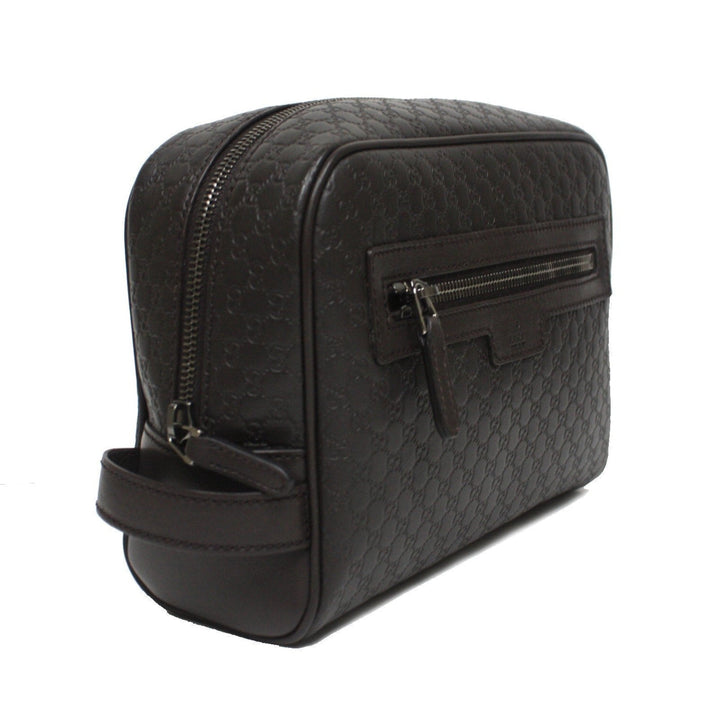 Gucci Mens Microguccissima Black Toiletry Bag