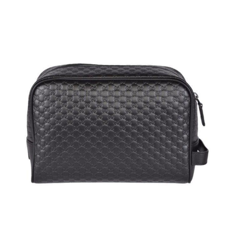Gucci Mens Microguccissima Black Toiletry Bag