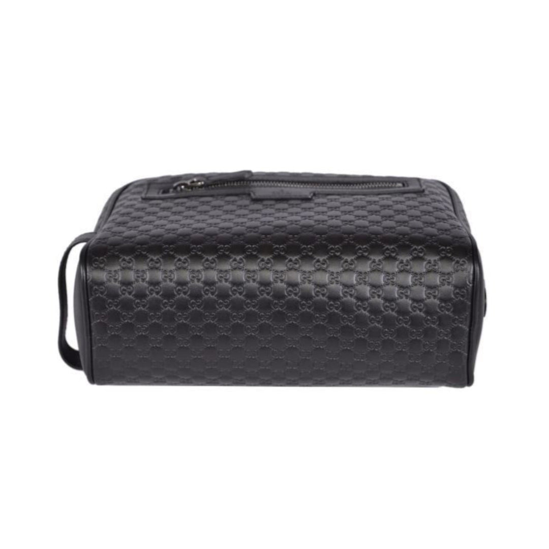 Gucci Mens Microguccissima Black Toiletry Bag