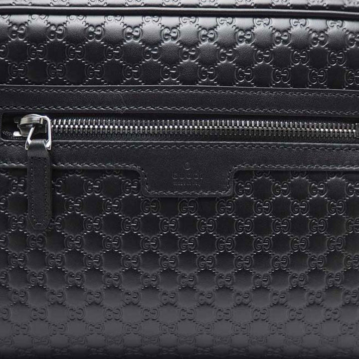 Gucci Mens Microguccissima Black Toiletry Bag