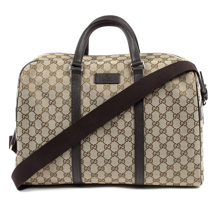 Gucci Unisex Original GG Canvas Carry On Duffle Travel Bag