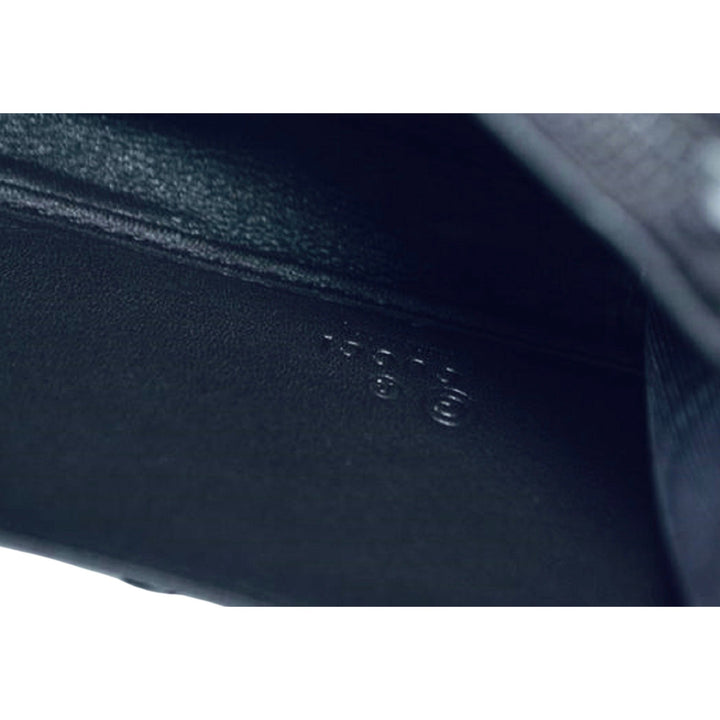 Gucci Womens Navy Microguccissima GG Leather Zipper Wallet