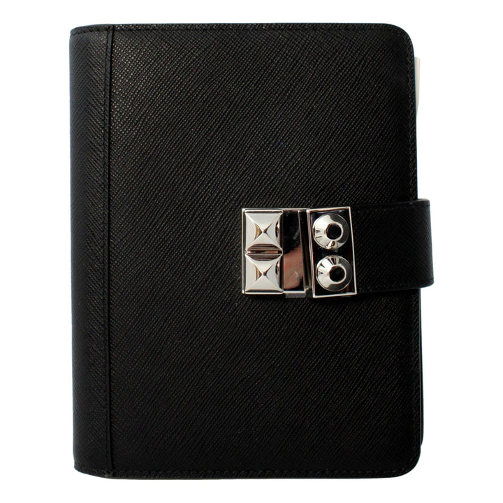 Prada Nero Black Saffiano Lock Journal